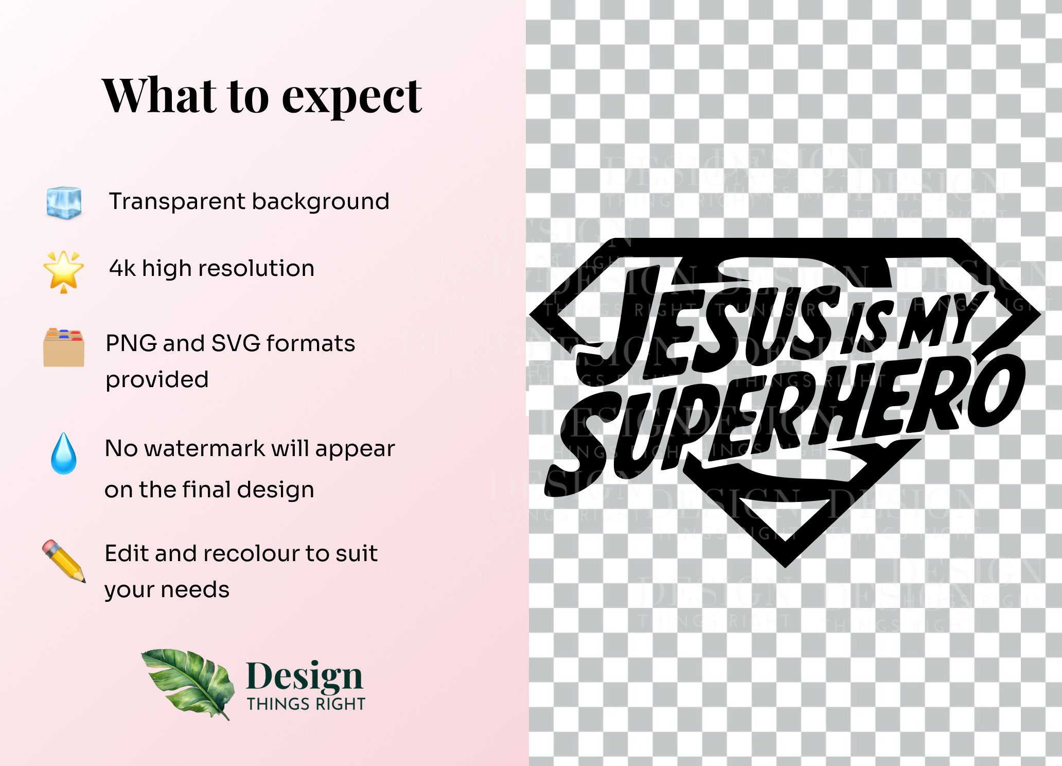 Jesus is My Superhero SVG PNG | Christian Faith Digital Design ...
