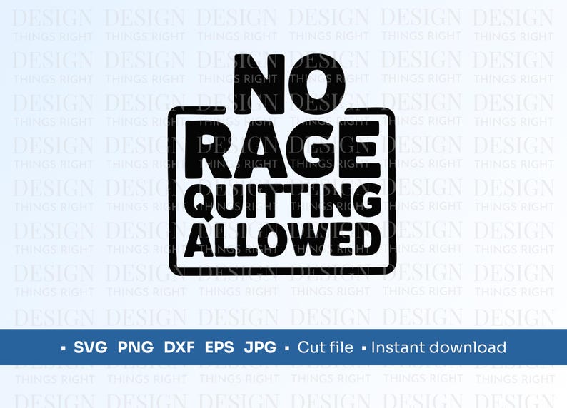 No Raging Visual No Rage Quitting Allowed SVG PNG | Funny Gamer Clipart | Gaming Room ...