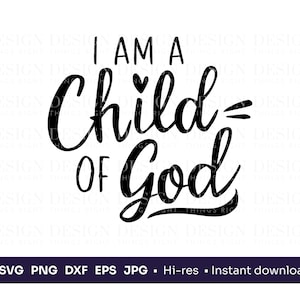 Niño de Dios SVG PNG / Diseño digital de fe cristiana / Cita inspiradora religiosa / Archivo de corte Cricut