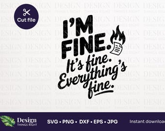 SVG PNG | Sarkastischer Burnout | Lustige Cut-Datei für Cricut & Silhouette