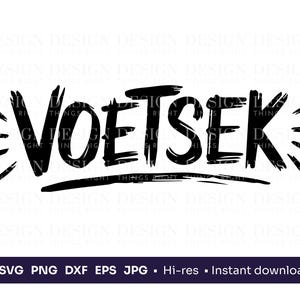 Voetsek SVG PNG / Detto sudafricano Design digitale / File di taglio Cricut