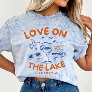 Custom Love on the Lake Bachelorette Shirt, Lake Bachelorette Shirt, Love on the Lake, Camping, Hiking, comfortcolors