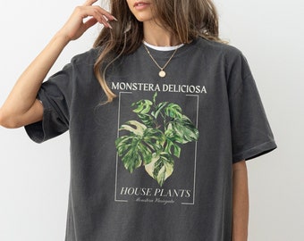 Monstera Deliciosa Shirt Monstera Shirt Indoor Plants Shirt Variegated Monstera Plant Shirt Granola Girl Monstera Deliciosa Aesthetic Tee