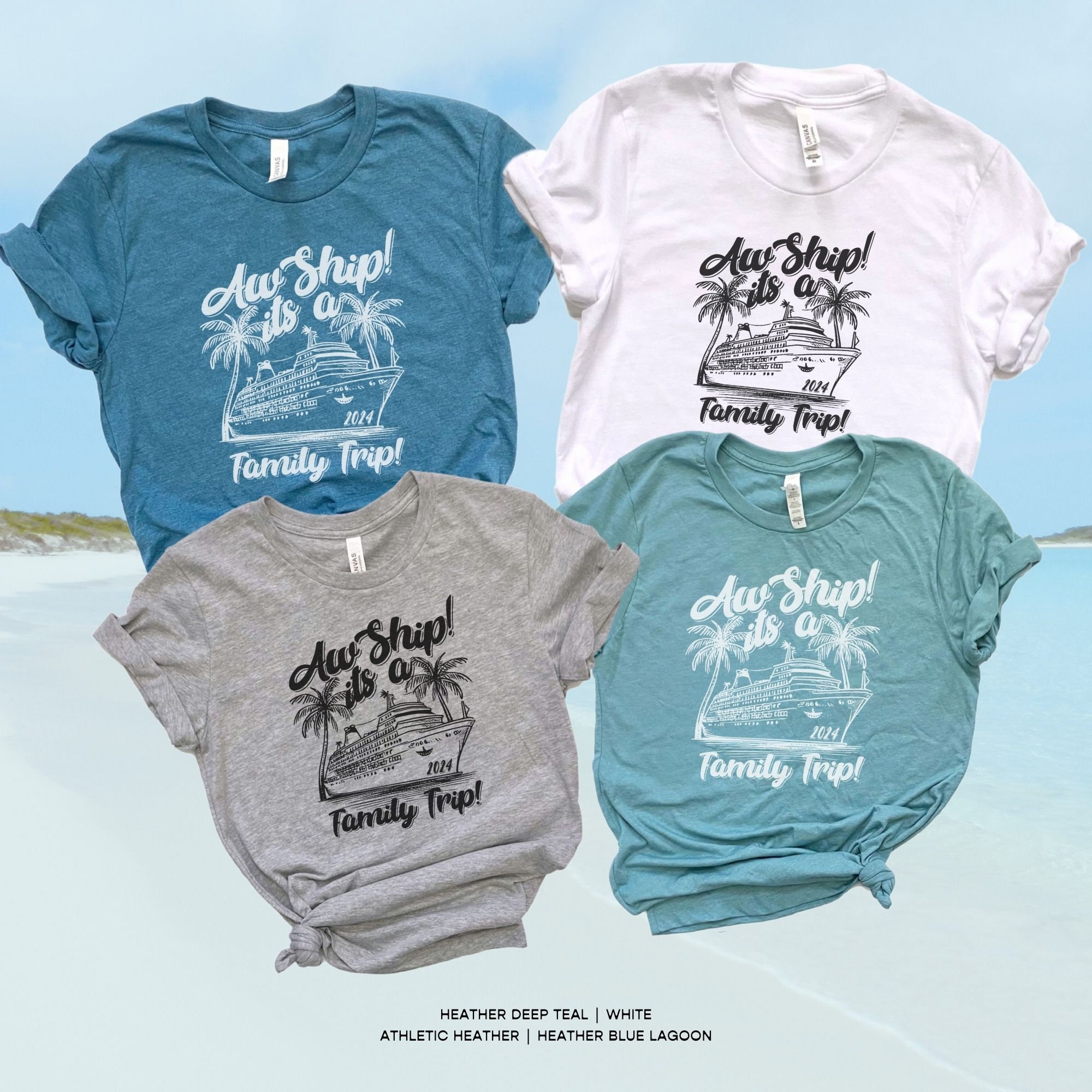 Aw Ship Its a Family Trip Custom Cruise Shirt | Matching Family Cruise ...
