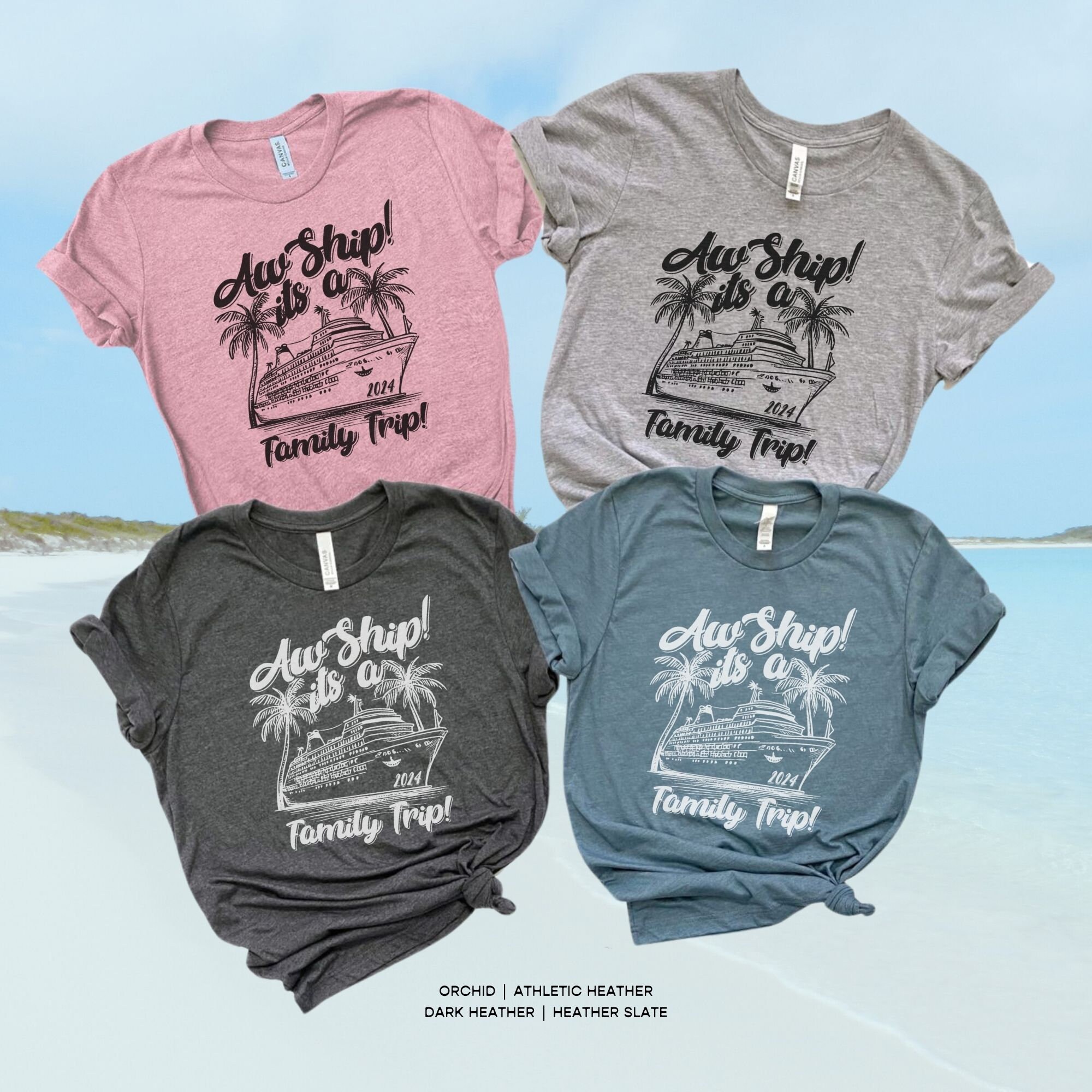 Aw Ship Its a Family Trip Custom Cruise Shirt | Matching Family Cruise ...