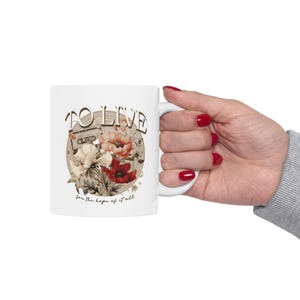 To Live for the Hope of it All Ceramic Mug Swiftie Mug Cermaic Mug BPA Lead Free August Mug Folklore Cottagecore Mug Dark Cottagecore Gift image 7
