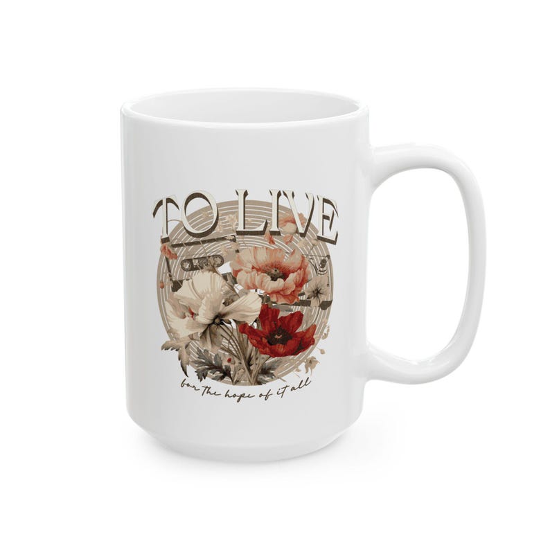 To Live for the Hope of it All Ceramic Mug Swiftie Mug Cermaic Mug BPA Lead Free August Mug Folklore Cottagecore Mug Dark Cottagecore Gift image 9