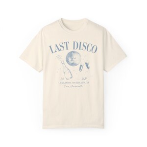 Custom Last Disco Bachelorette Shirt Custom Bach Shirt Bachelorette Gift Favor Last Disco Bridesmaid Gift Ivory