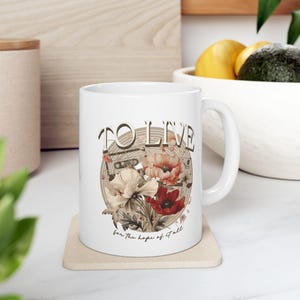 To Live for the Hope of it All Ceramic Mug Swiftie Mug Cermaic Mug BPA Lead Free August Mug Folklore Cottagecore Mug Dark Cottagecore Gift image 4