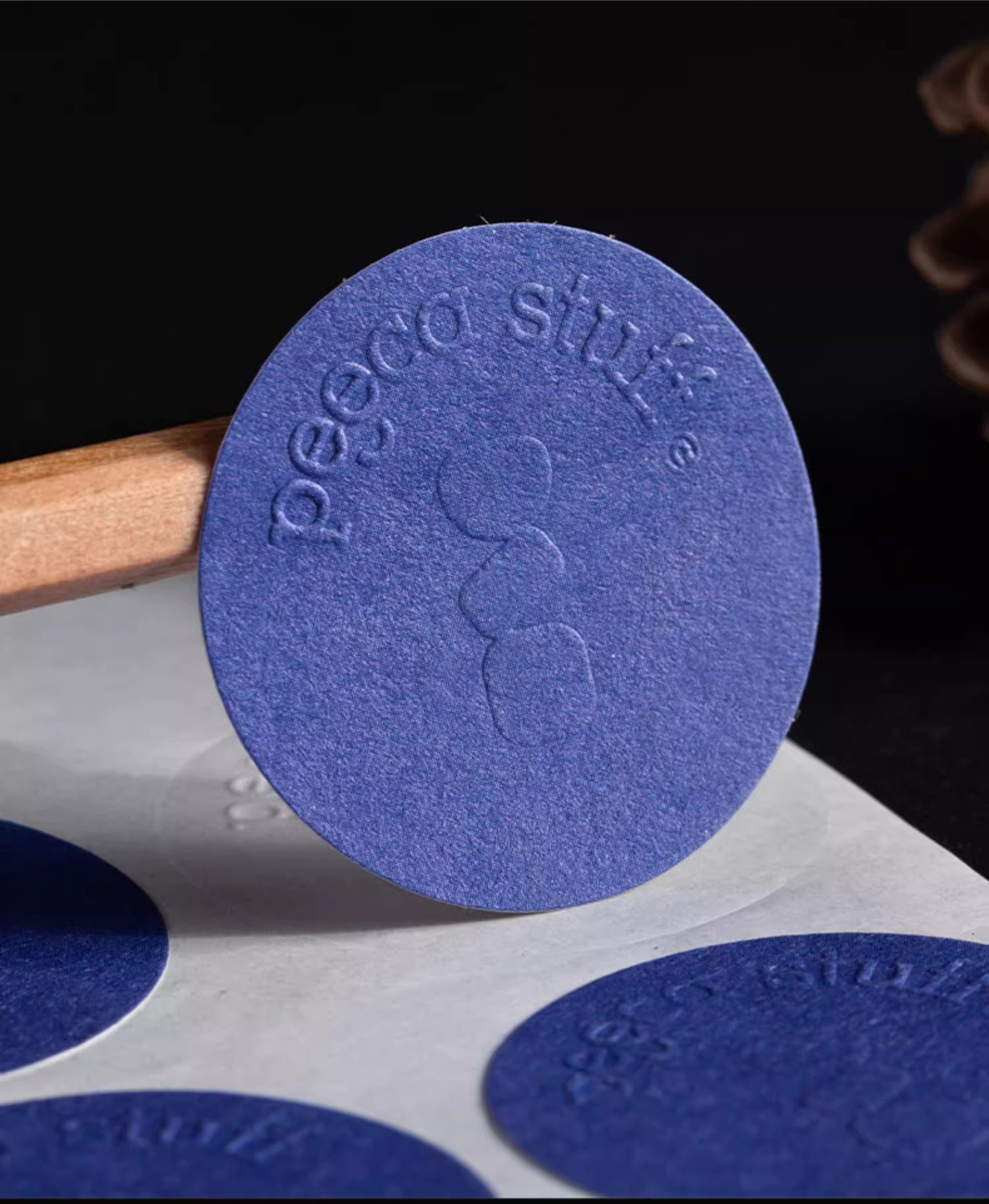 Custom Embossed Logo Stickers: Cotton Paper Labels - Etsy