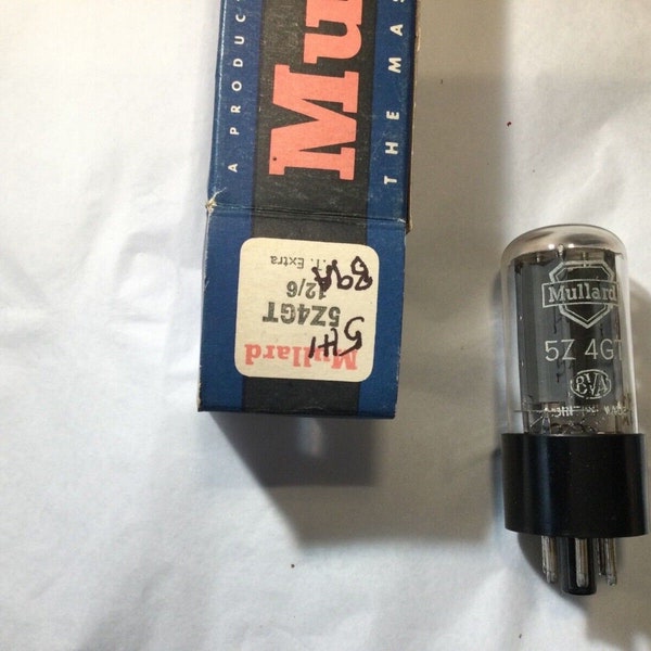 Mullard 5Z4GT GZ30 Valve Tube NOS Boxed 5H1 B9A 1959 (K158)