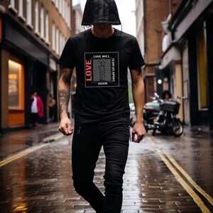 Joy Division 'love will tear us apart' band t-shirt