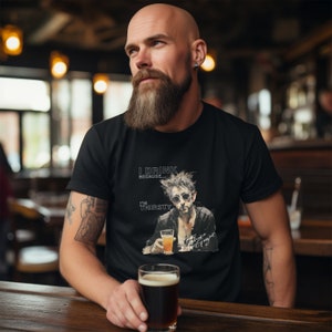 Shane MacGowan Pogues &#39;I drink because I&#39;m thirsty&#39; t-shirt