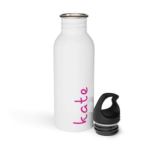 Personalized Island Water Bottle, Custom Lover Tumbler, White Island Inspired Tumbler, Bridesmaids Gift, Tropical Themed Gift, bacherlorette