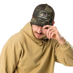 Gorra Trucker Papa Bear Camuflaje
