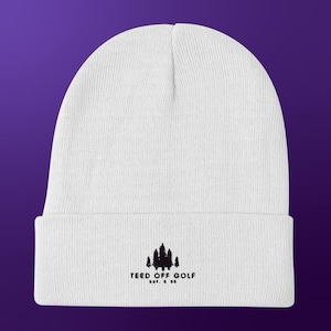Teed Off Golf Embroidered Beanie