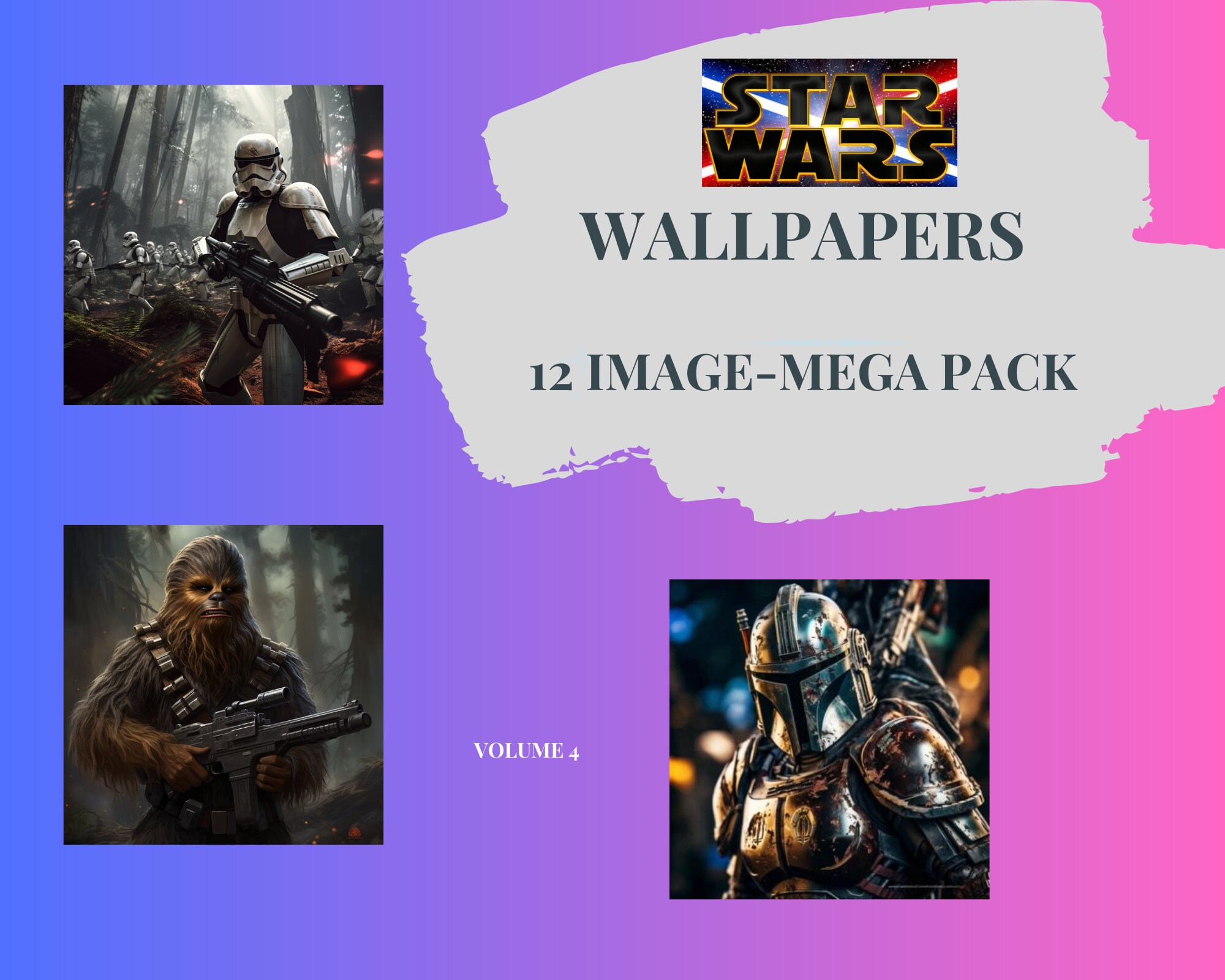 Star Wars Inspired Digital Wallpapers Vol 4 High Quality and Original