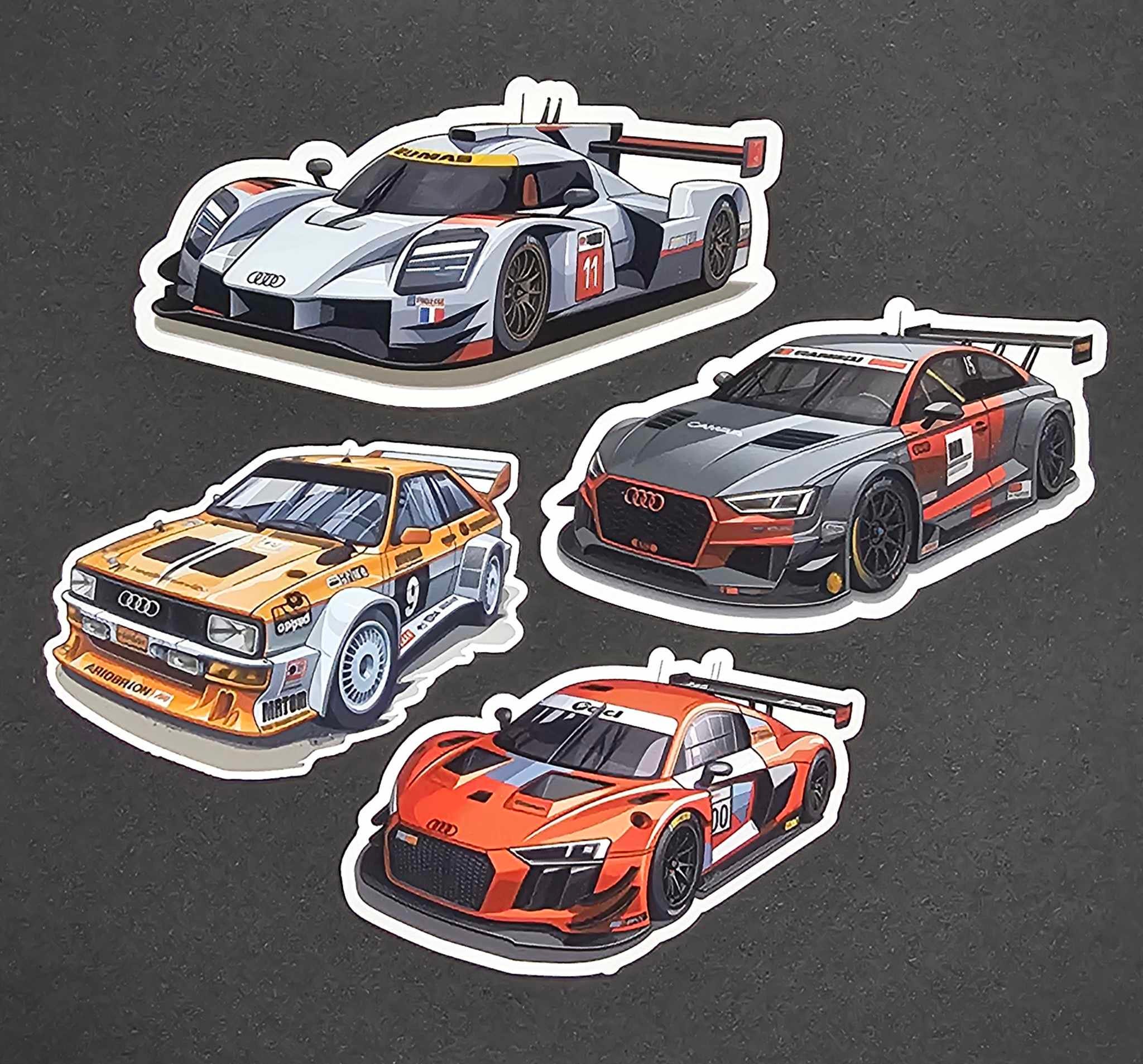 Vinyl Decals Graphic Stickers side Audi sunstrip Germany Motorsport 2022
