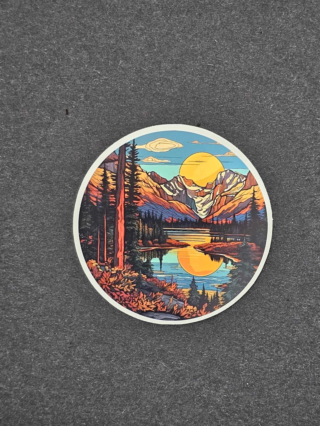 Mountains Outdoor Sticker - Etsy