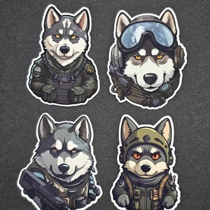 Tacticool Husky sticker pack