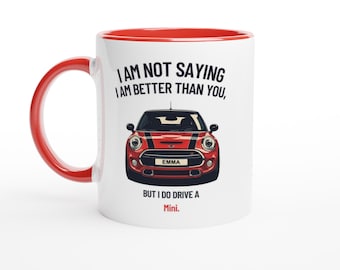 Funny Mini Countryman Mug - Custom Car Gift - 11oz Ceramic Mug in Multiple Colors