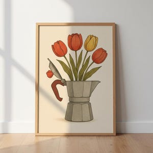 May include: A white ceramic mug with a black handle and the text "But First, Coffee" in a black, handwritten-style font. The mug is on a white surface.