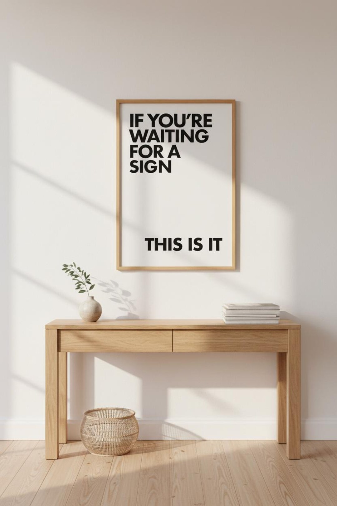 Minimalist Motivational Wall Art Print | Office & Living Room Decor ...