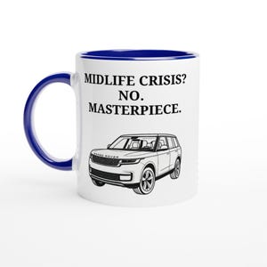 Mug Range Rover amusante – Cadeau conducteur de voiture de luxe de 11 oz, tasse à café audacieuse, Land Rover, cadeau amateur Range Rover Gen 3 pour lui ou elle