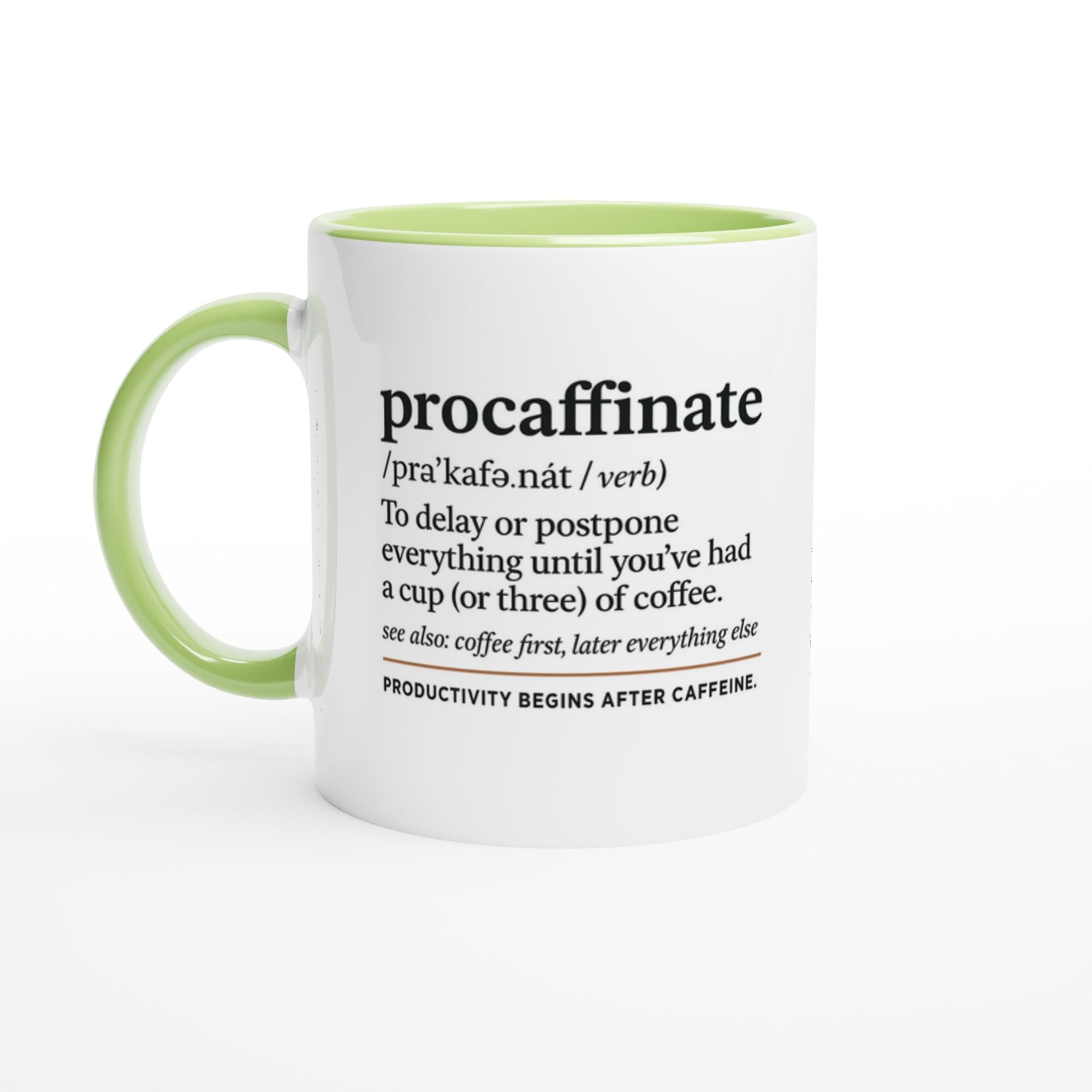 Tazza Divertente Caffè Procaffinating Tazza Divertente Punkcards  'Procaffinating' - Regalo Eccentrico Per Amanti Del Caffè Tazza Regalo  Originale ..., image size:2000x2000
