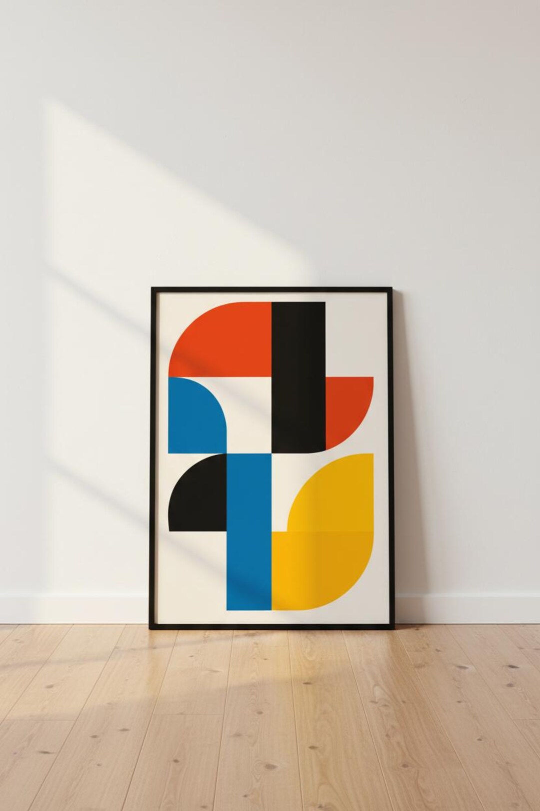Bauhaus Geometric Print | Mid Century Abstract Wall Art (digital ...