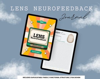 LENS Neurofeedback Provider Journal | Brain Wave Notes | Headsite Tracking | In-Session Documentation | Customizable | Printable | Document