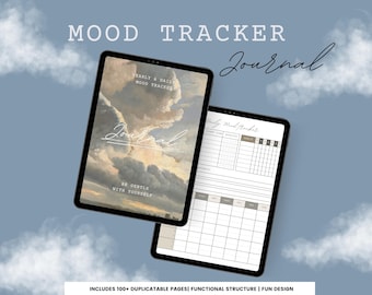Comprehensive Mood Tracker | Clinician-Developed Mental Health Journal for Mood Patterns & Wellness | Mood Disorder Applicable | Printable