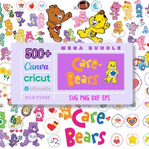 Glücksbären Mega SVG-Bundle, Cartoon, Bären svg, Dxf - Eps - svg - Png