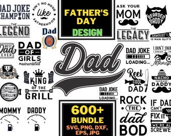 Vatertag svg, Papa Silhouette svg, Vatertagssilhouette, Papa svg, Papa Sohn Silhouette, Papa und Tochter Silhouette, Cricut, Cut Dateien