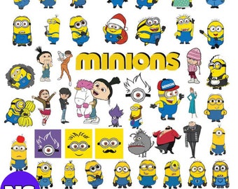 MEGAa Minions Svg bundle- PNG-SVG-DXF-Eps