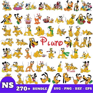 Pluto Svg bundle- PNG-SVG-DXF-Eps