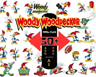 woody svg, woody woodpecker svg, woody png, woody clipart, instant download, digital printable woody, cricut cut files, siljouette cut files