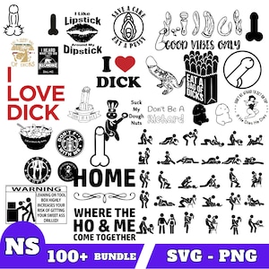 Geslacht bundel posities seks set SVG, seksuele posities, neukposities PNG, seks silhouet, orgasme, penis Svg, Dick Svg, grappige penis patroon Svg