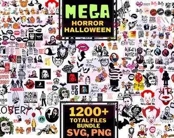 Mega Horror SVG Bundle, Helloween SVG Bundle, Horror Friends SVG, Halloween Horror , Halloween Clipart,Micheal Svg, Jason Svg, Digital