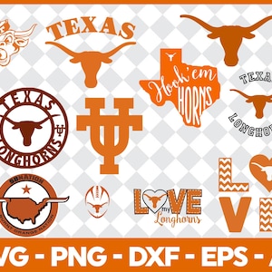 Paquete de archivos SVG de Texas, archivo SVG "Hook them horns", hogar de Texas, mapa de Texas en formato SVG, toro de Texas, Cricut, archivo de corte, Silhouette, diseño de vinilo, descarga instantánea, cuerno