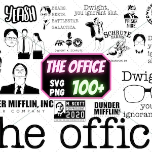 Paquete SVG de THE OFFICE, archivos SVG de THE OFFICE para Cricut, programa de televisión THE OFFICE, imágenes prediseñadas de THE OFFICE, vectores de THE OFFICE