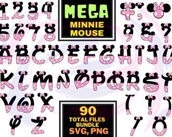 Mouse Alphabet SVG, Family Vacation svg bundle , mickeyy and friends Svg Mouse Font SVG, Letters SVG, Customisable Gift Svg, Vinyl Cut File,