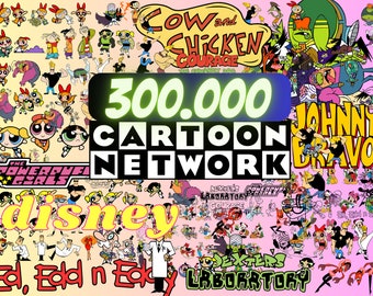300.000 Mega Cartoon svg bundle, Cartoon Mega Svg, silhouette, cricut, Cartoon Characters mega Bundle svg,digital prints svg, and BABY DOLLZ
