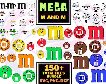 m and m faces svg, face Svg, SVG for Cricut, Layered files, Tshirt Face SVG, Digital Files, Digital Vector File,