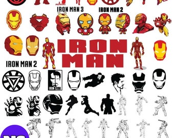 Iron Man Dateien - PNG-SVG-DXF-Eps