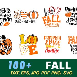 Fall SVG Bundle, Thanksgiving Svg, Fall Svg, Autumn Svg Fall Svg Designs Autumn Quotes, Cut Files for Cricut, Silhouette