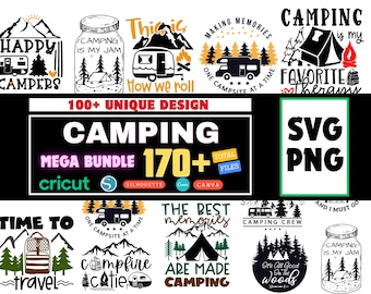 Camping SVG Bundle, Camping SVG Design, Camping Life svg, Happy Camper svg, Camping Shirt svg, Hiking svg, SvgCraftor, Svg bundle, Svg file
