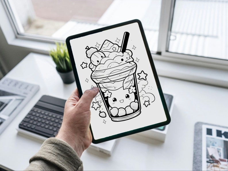 200 Kawaii Coloring Pages for Kids Cute Coloring Page Mega Bundle ...
