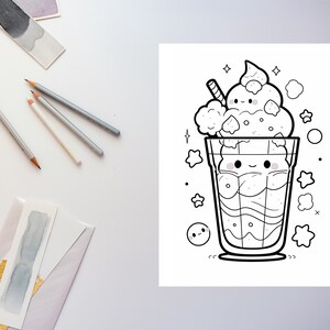 200 Kawaii Coloring Pages for Kids Cute Coloring Page Mega Bundle ...