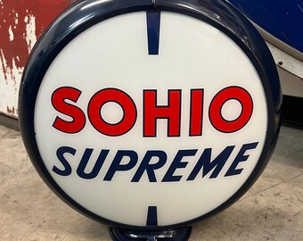 SOHIO SUPREME Gas Pump Globe